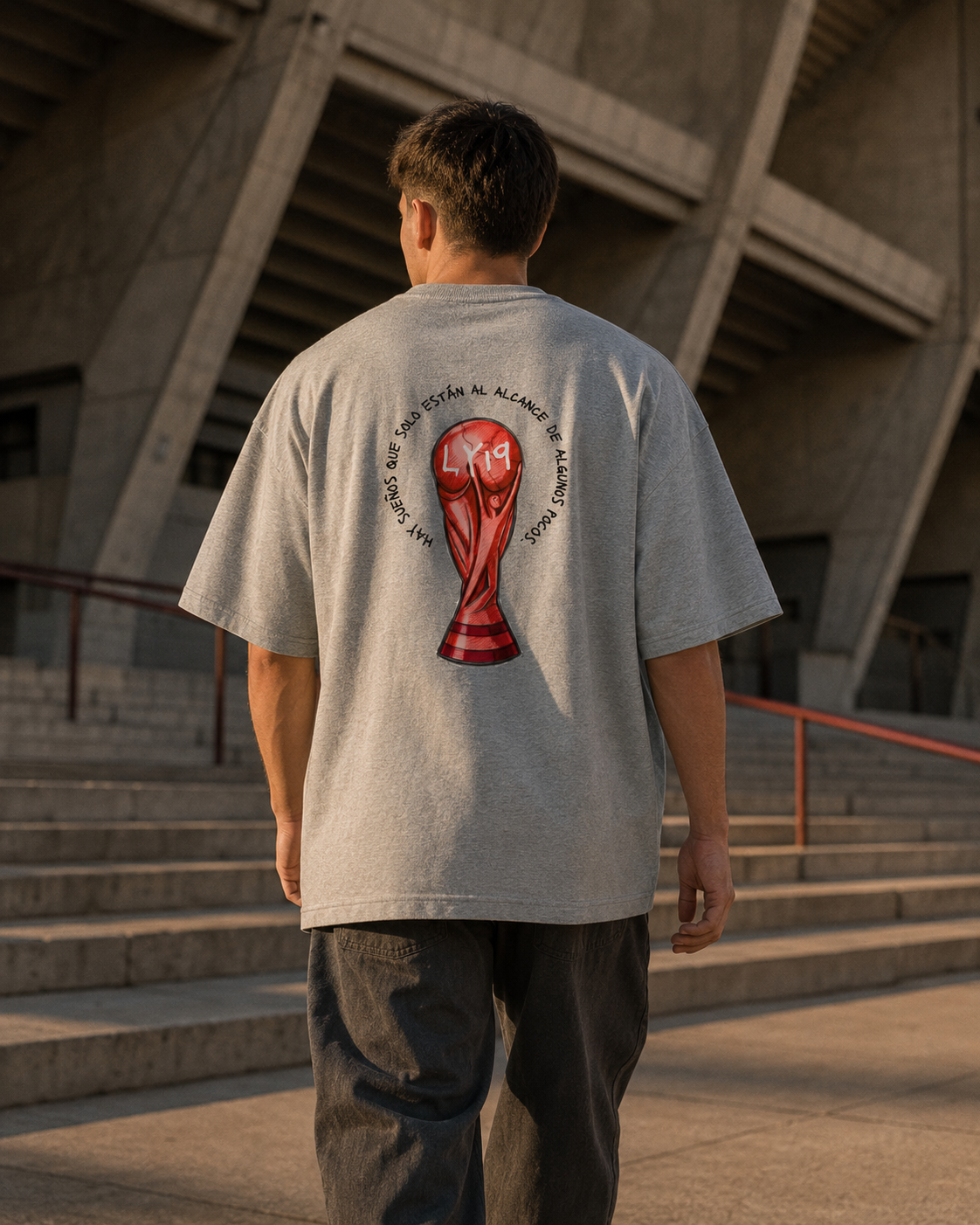 Cumple tus Sueños - Organic Oversized high neck t-shirt