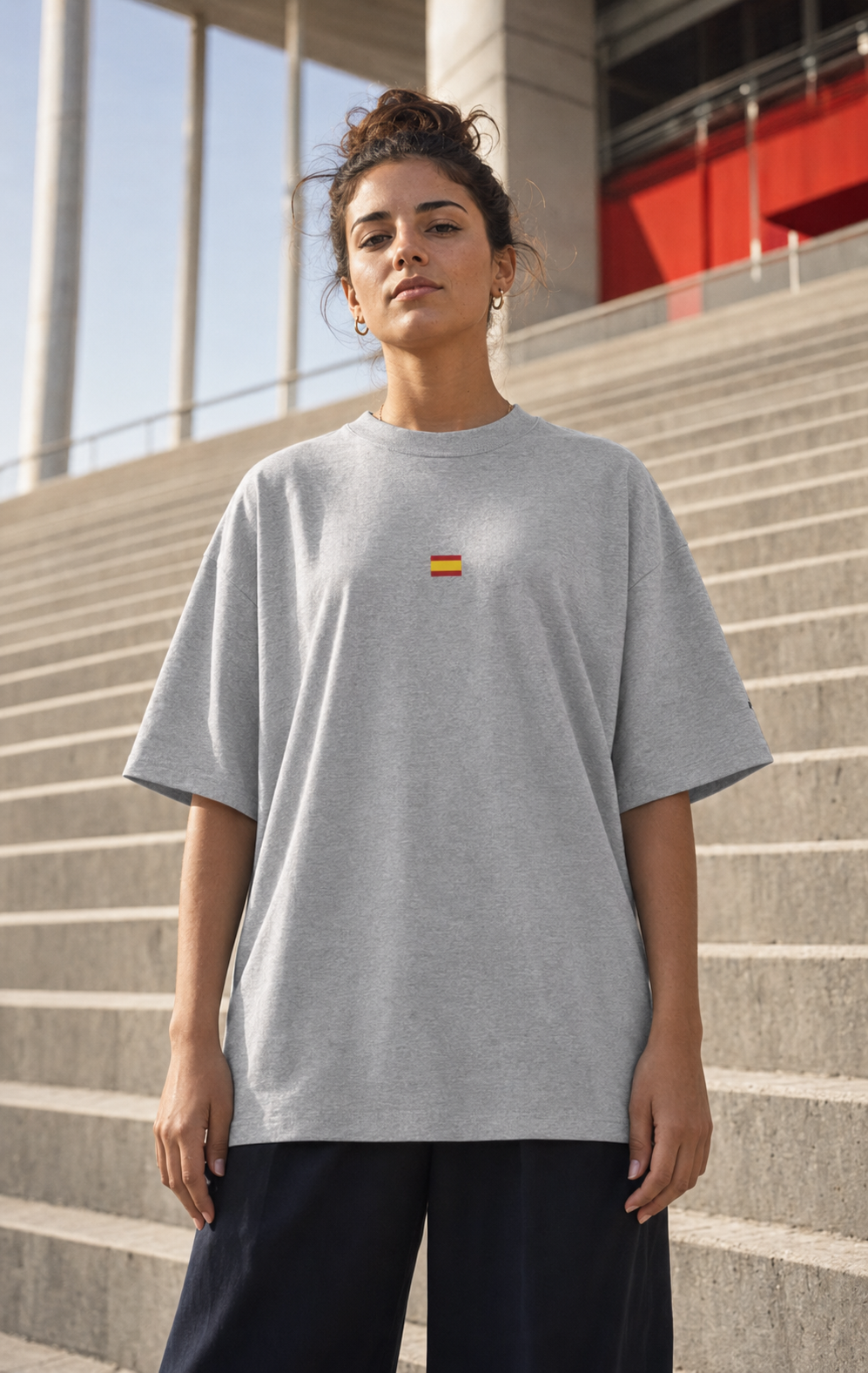 Cumple tus Sueños - Organic Oversized high neck t-shirt