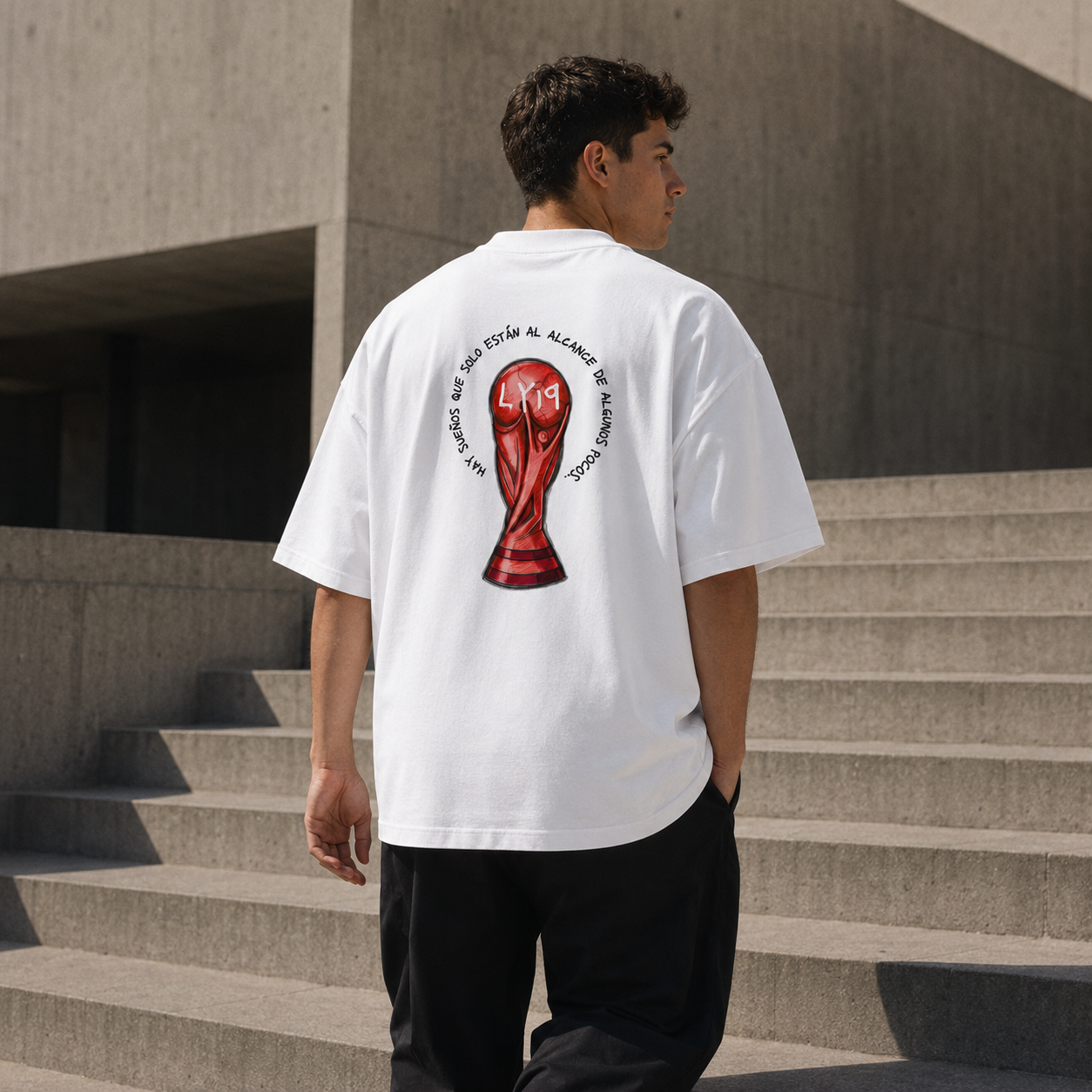 Cumple tus Sueños - Organic Oversized high neck t-shirt
