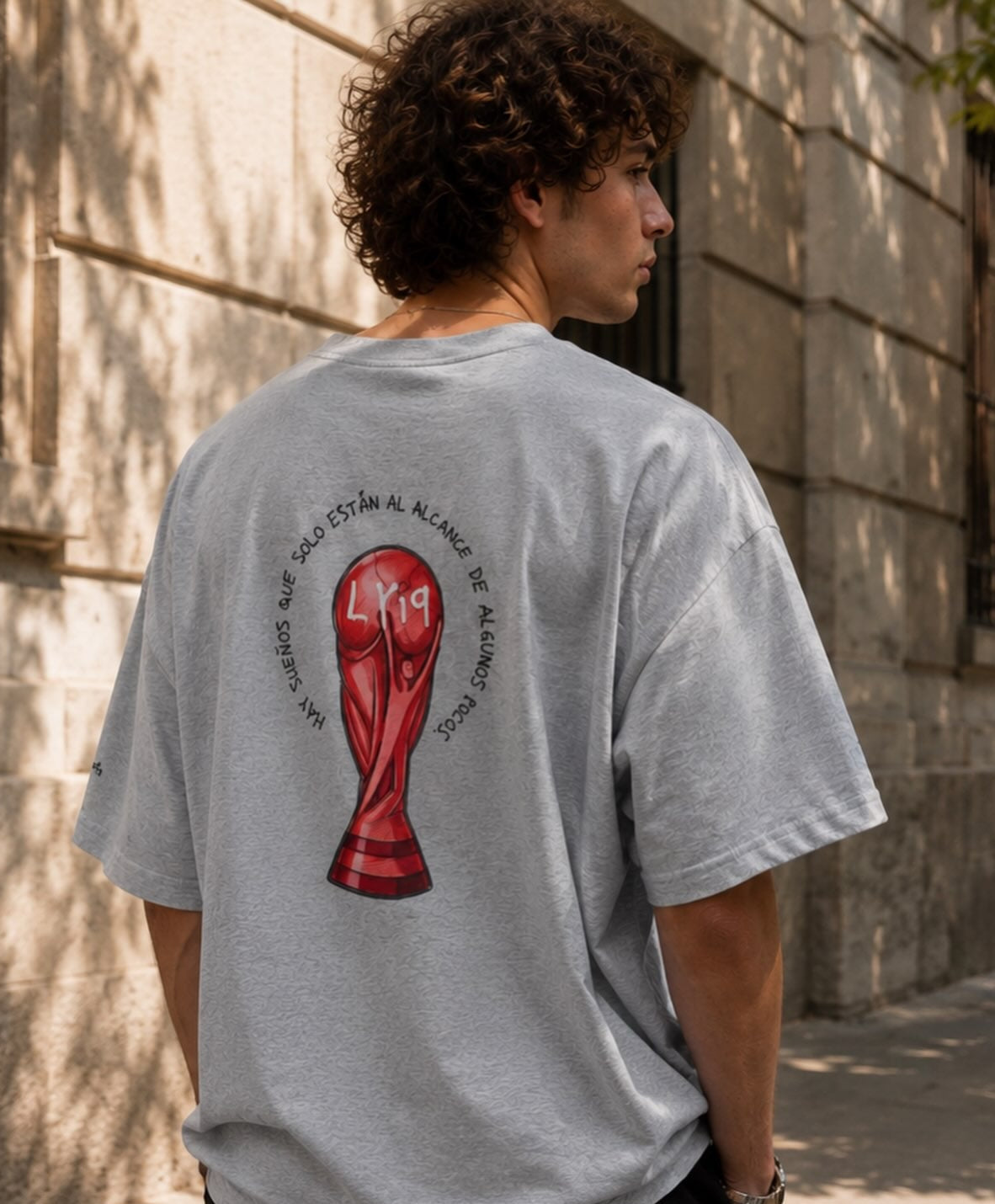 Cumple tus Sueños - Organic Oversized high neck t-shirt