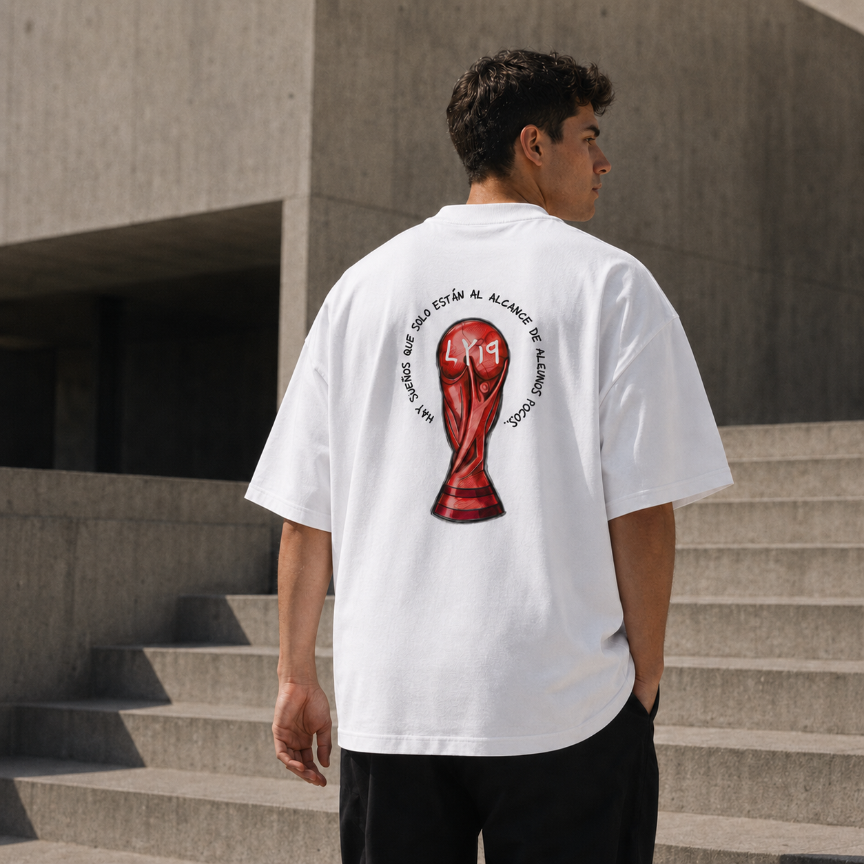 Cumple tus Sueños - Organic Oversized high neck t-shirt